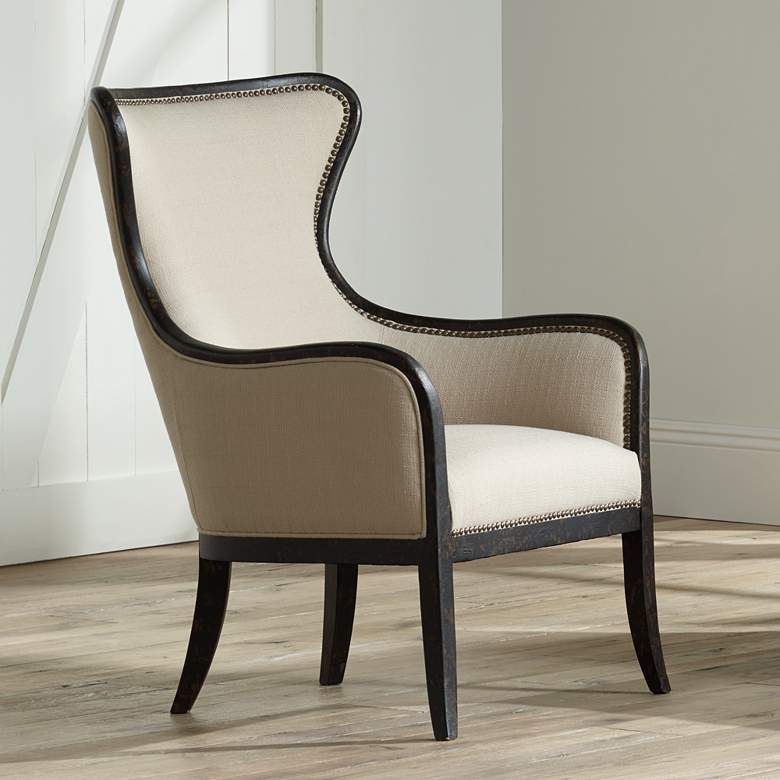 Image 1 Uttermost Sandy Wing Back Armchair