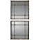 Uttermost Saragano 19" Square Distressed Wall Mirrors Set of 2