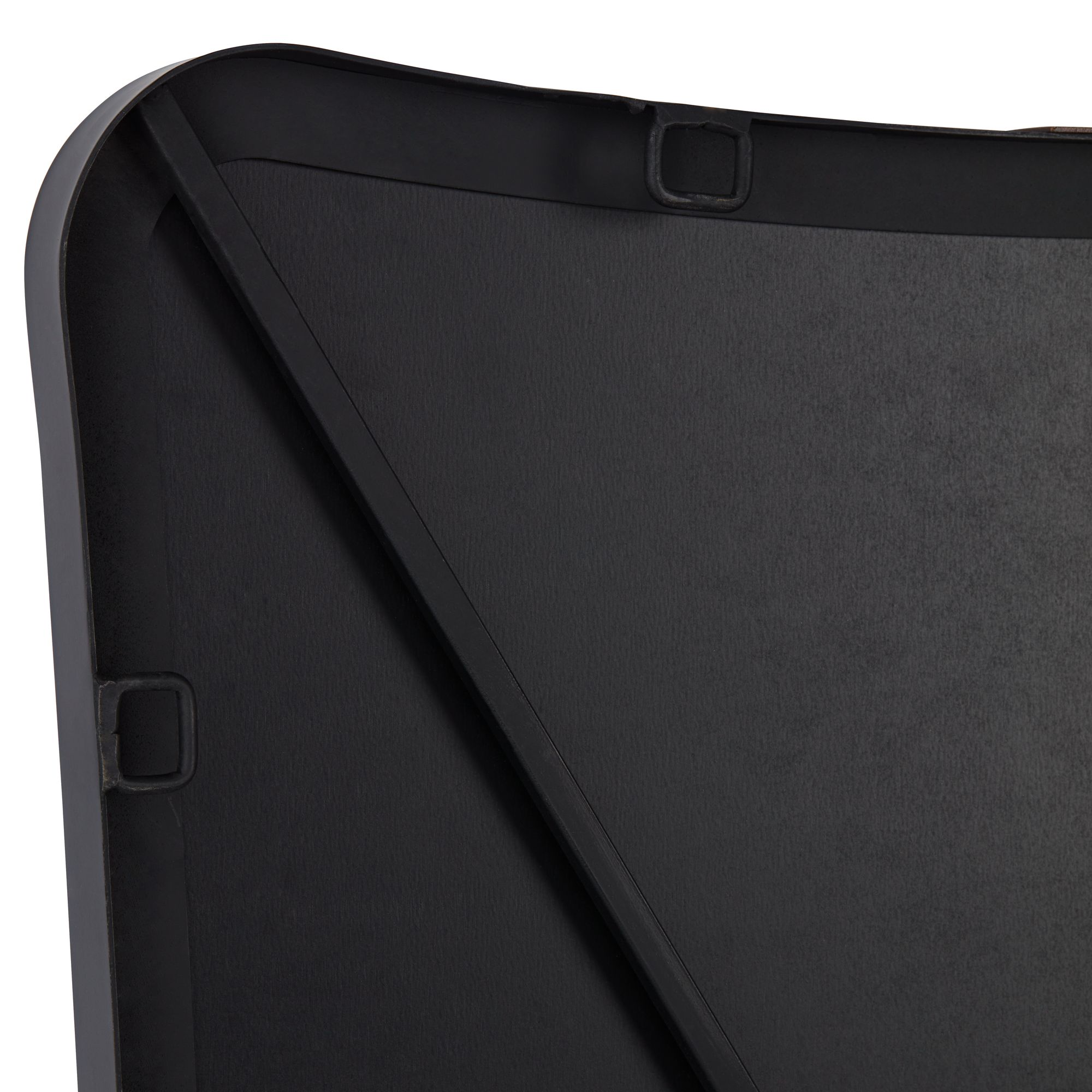 Image 5 Uttermost Saranac 24x38 Black and Brass Wall Mirror more views