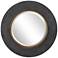 Uttermost Saul Charcoal Concrete 30" Round Wall Mirror