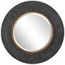 3_Uttermost Saul Charcoal Concrete 30" Round Wall Mirror