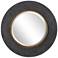 Uttermost Saul Charcoal Concrete 30" Round Wall Mirror