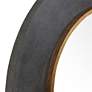 4_Uttermost Saul Charcoal Concrete 30" Round Wall Mirror more views