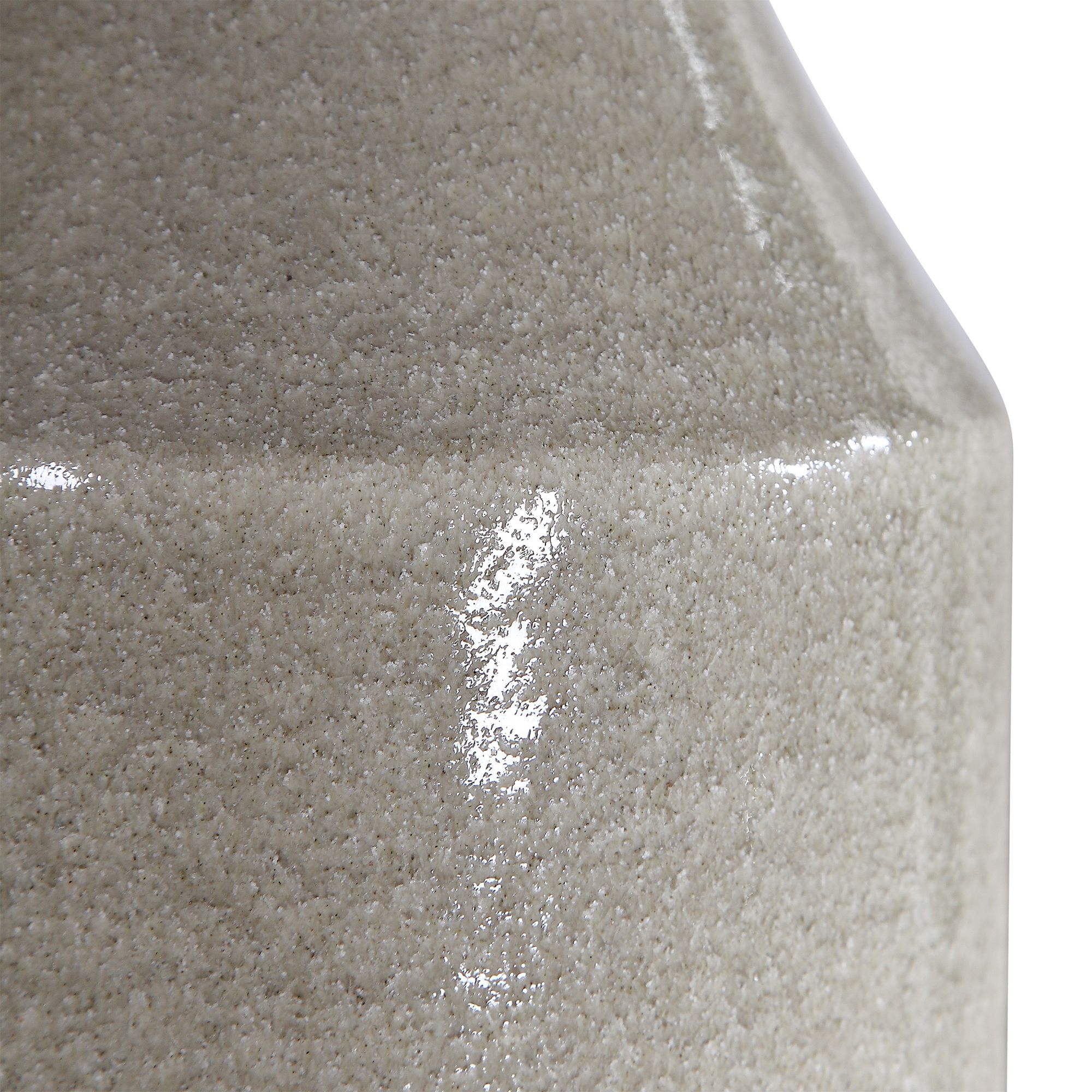 Uttermost Savin Gray and Ivory Ceramic Lamp