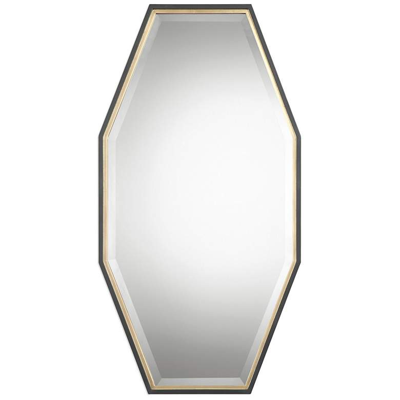 Image 2 Uttermost Savion Espresso and Gold 24 inch x 46 inch Wall Mirror