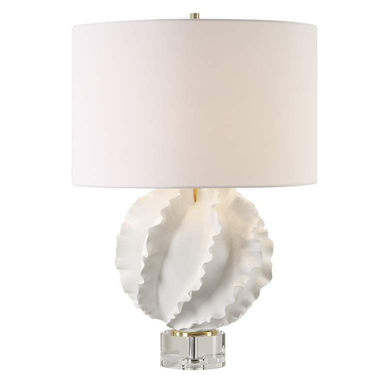 Image 2 Uttermost Saylor 27 1/2" High Modern Satin White Ceramic Table Lamp