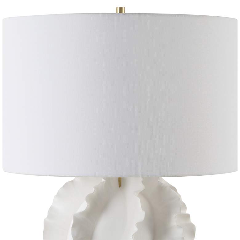 Image 5 Uttermost Saylor 27 1/2" High Modern Satin White Ceramic Table Lamp more views