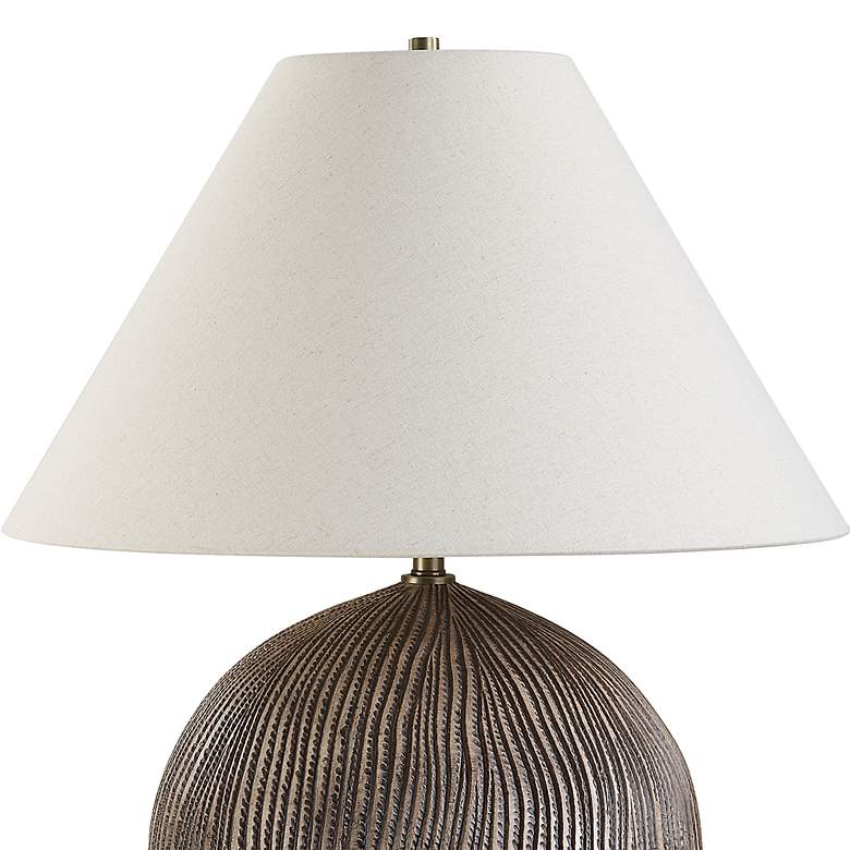 Image 5 Uttermost Sayre 25 1/2" Rubbed Brown Porcelain Table Lamp more views