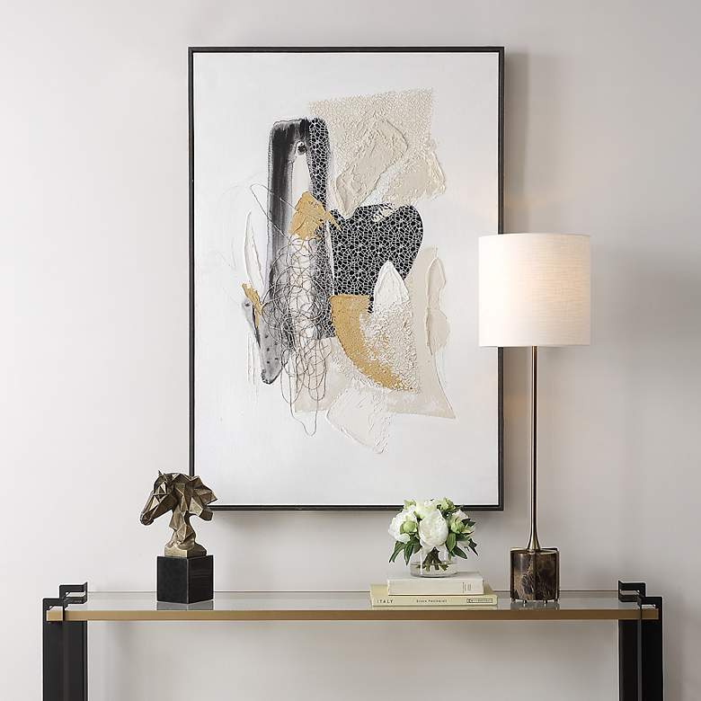 Image 1 Uttermost Scatter 32 1/2" x 48" Hand Painted Canvas