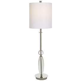Image2 of Uttermost Sceptre 35 1/2" Polished Nickel Crystal Buffet Table Lamp