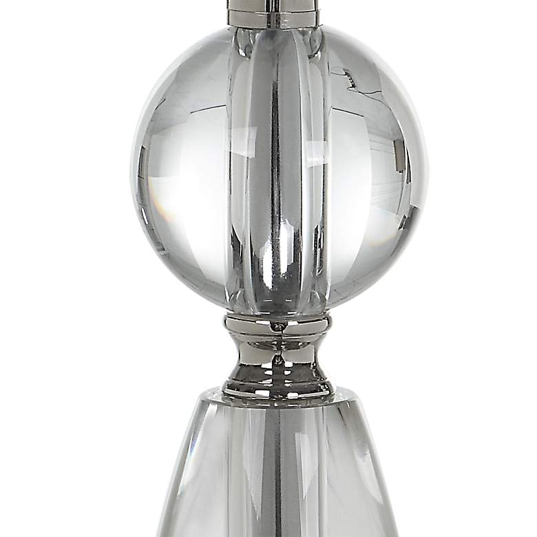 Image 5 Uttermost Sceptre 35 1/2 inch Polished Nickel Crystal Buffet Table Lamp more views