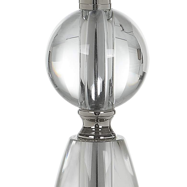 Image 6 Uttermost Sceptre 35 1/2" Polished Nickel Crystal Buffet Table Lamp more views
