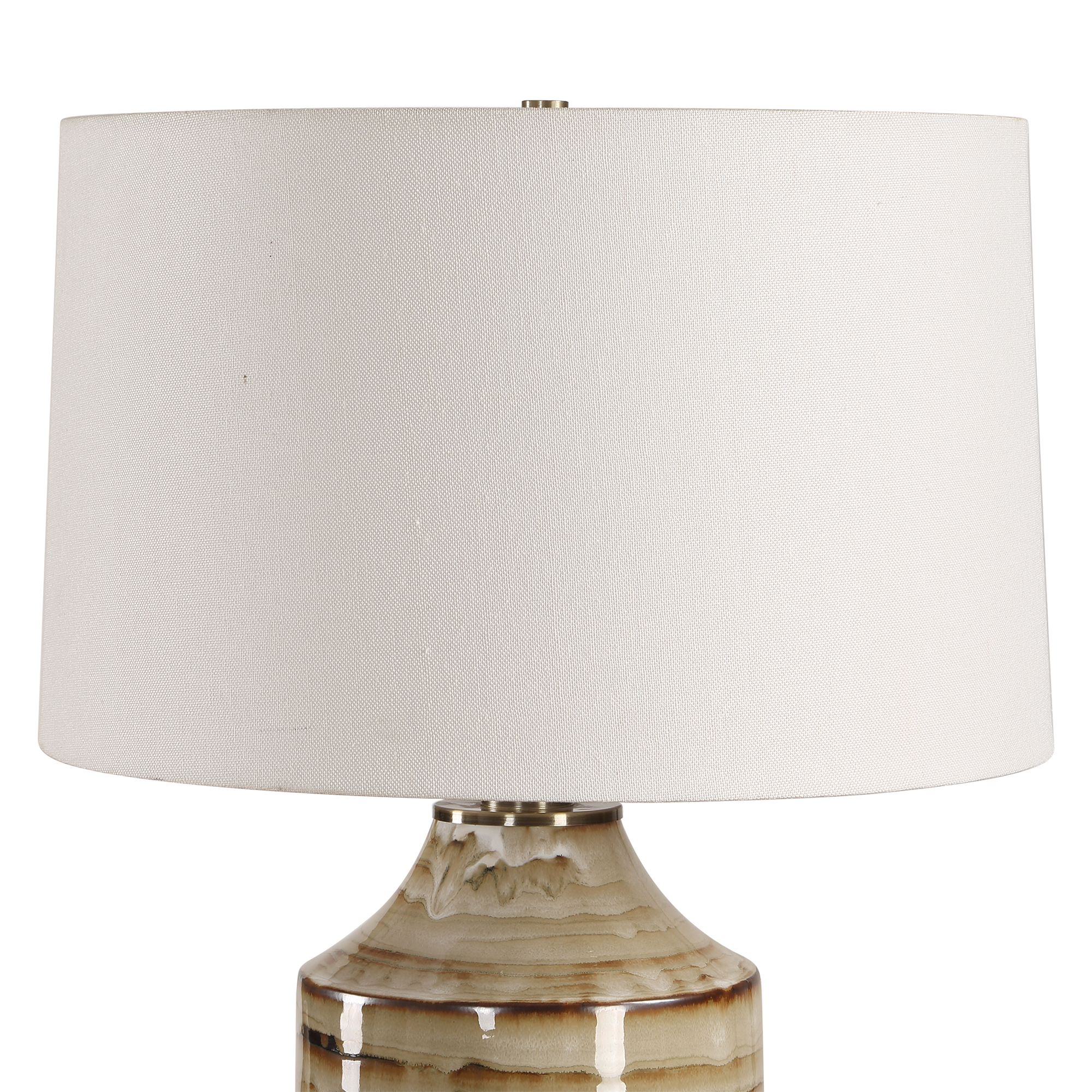 Image 5 Uttermost Schneider 29" Brown Ceramic Table Lamp more views