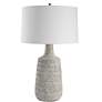 4_Uttermost Scouts 28 1/2" Mottled Gray Off-White Ceramic Table Lamp more views