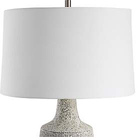 Image5 of Uttermost Scouts 28 1/2" Mottled Gray Off-White Ceramic Table Lamp more views
