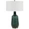 Uttermost Scouts 30 1/2" Deep Teal Glaze Modern Ceramic Table Lamp