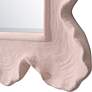 5_Uttermost Sea Coral Pink 27 1/4" x 34 1/4" Wavy Wall Mirror more views