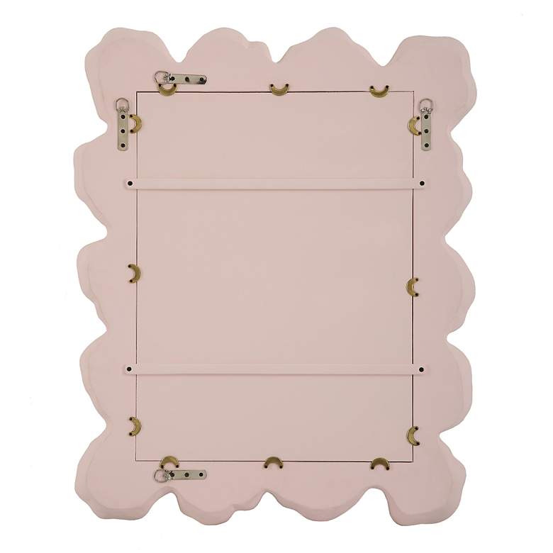 Image 6 Uttermost Sea Coral Pink 27 1/4" x 34 1/4" Wavy Wall Mirror more views