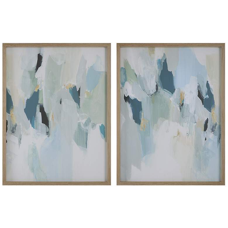 Image 3 Uttermost Seabreeze 42"H 2-Piece Framed Canvas Wall Art Set