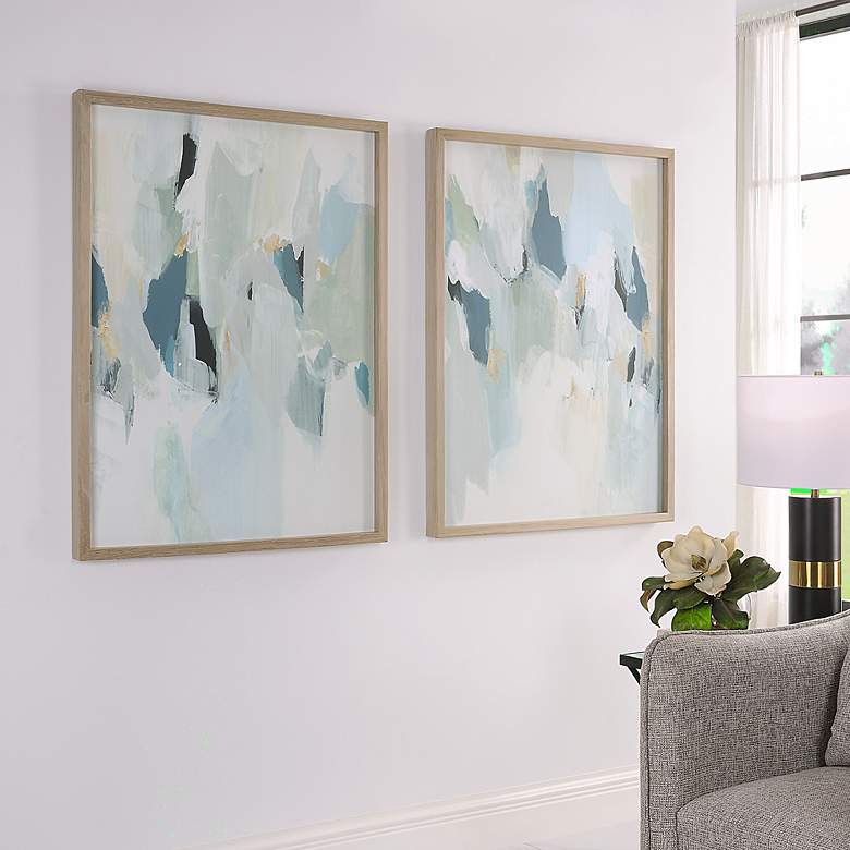 Image 5 Uttermost Seabreeze 42"H 2-Piece Framed Canvas Wall Art Set more views