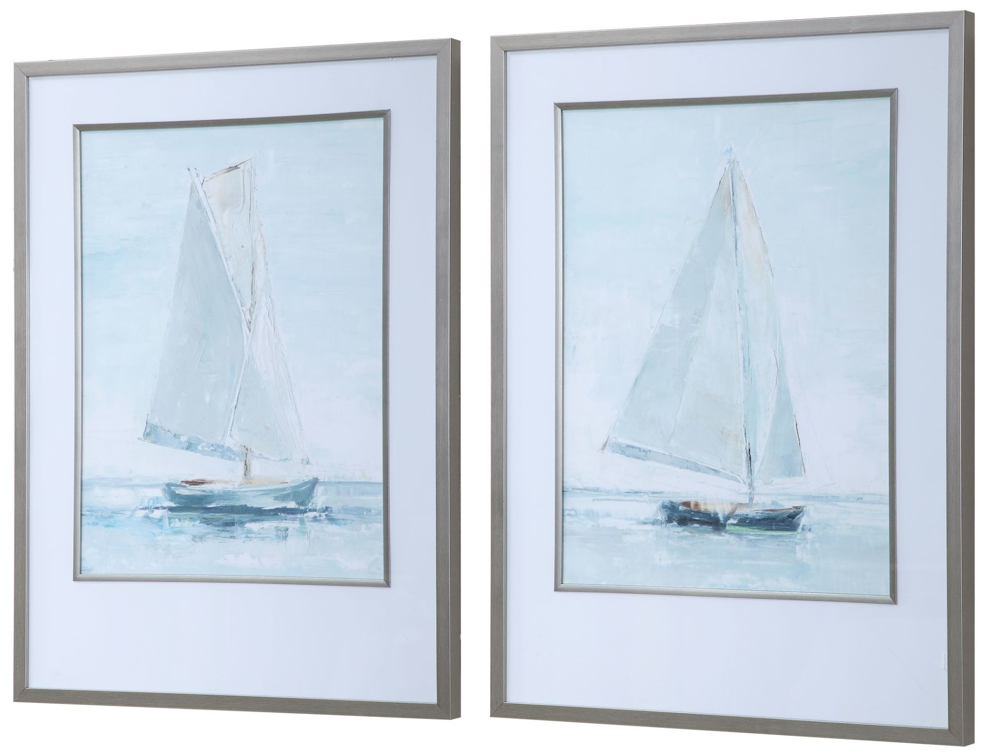 Uttermost Seafaring 34 1/4" High 2Piece Framed Wall Art Set 78F45 Lamps Plus