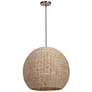 Uttermost Seagrass Dome 24" Wide Natural Corn Rope Pendant Light