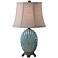 Uttermost Seashell Creckled Blue Accent Lamp