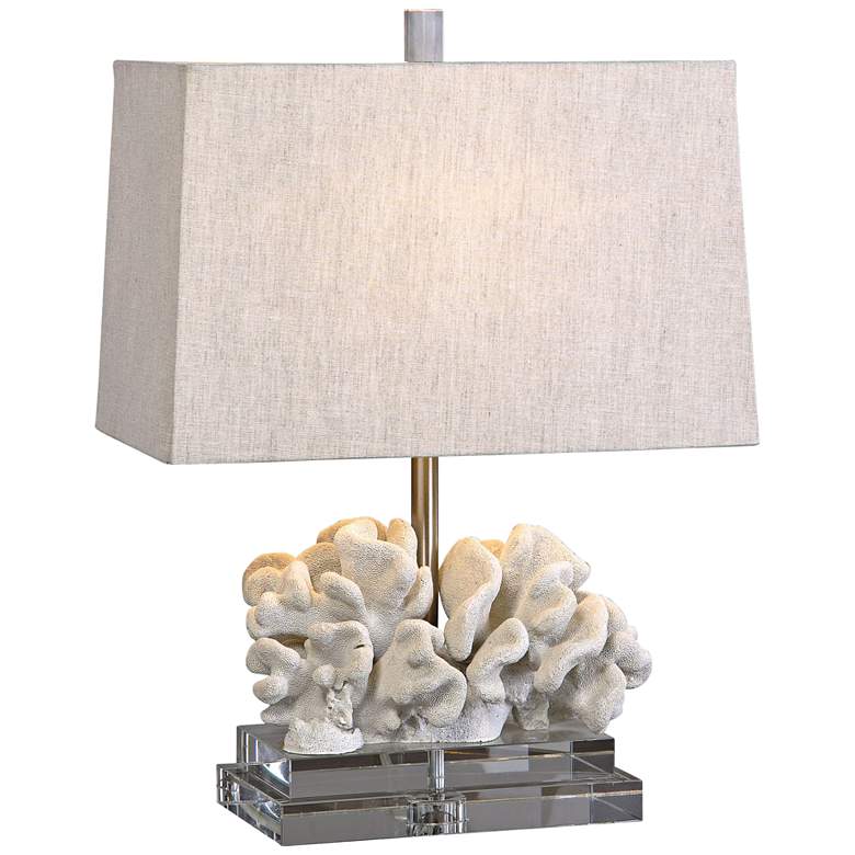 Image 2 Uttermost Seaside 22 inch Taupe Ivory Finish Coastal Coral Table Lamp