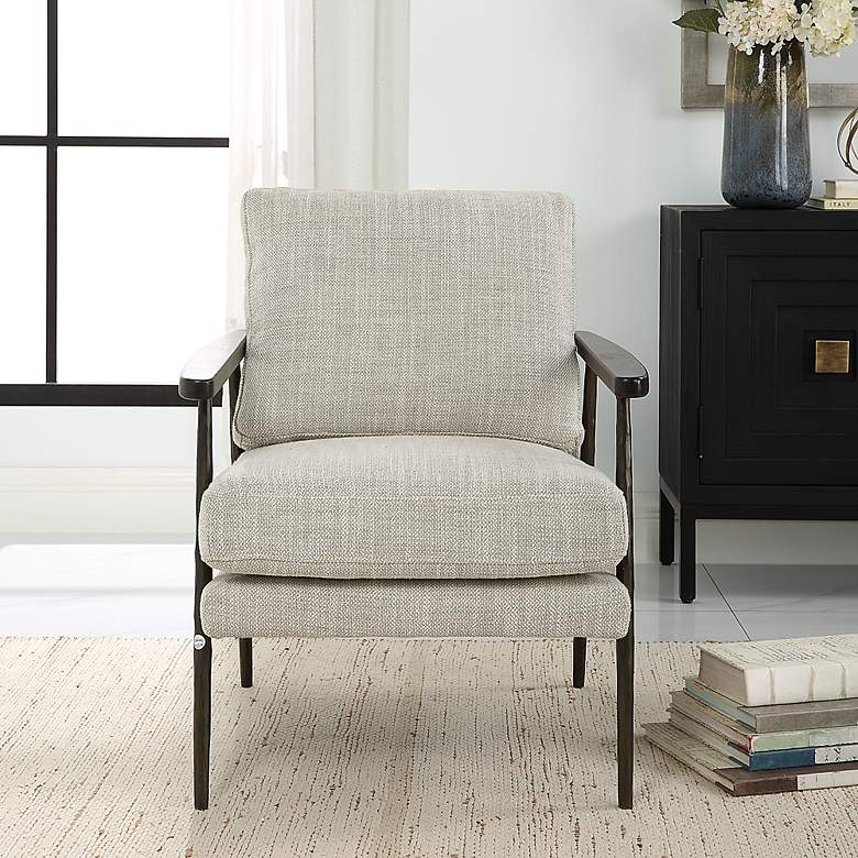 Image 3 Uttermost Sebastian 18" Accent Chair more views
