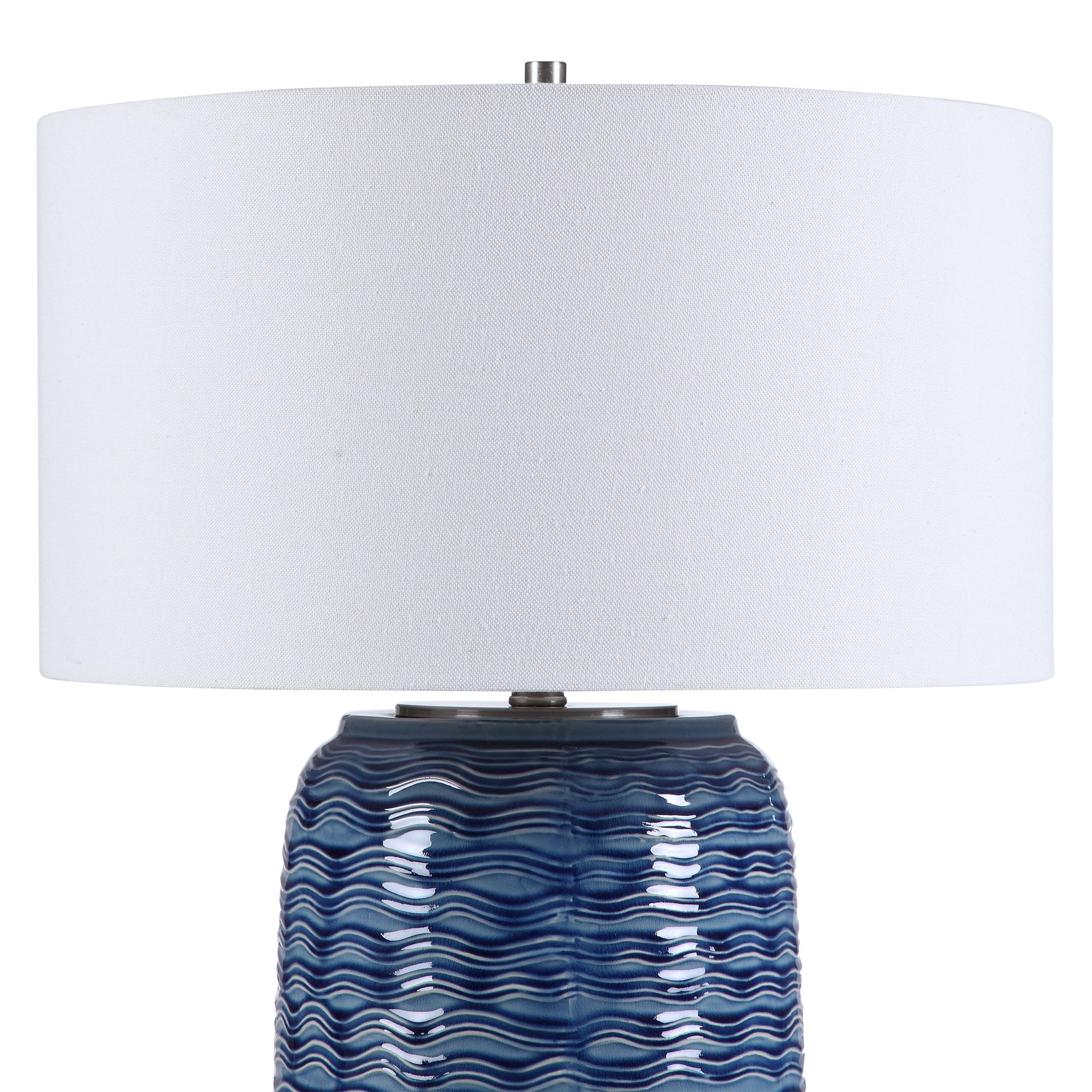 wavy ceramic table lamp