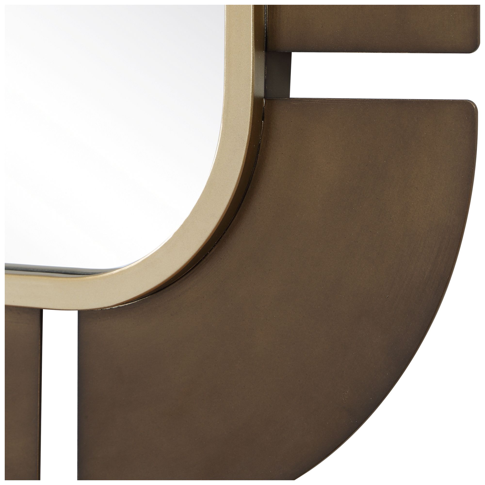 Image 5 Uttermost Segment 37 3/4" x 55 1/2" Dark Bronze and Gold Mirror more views