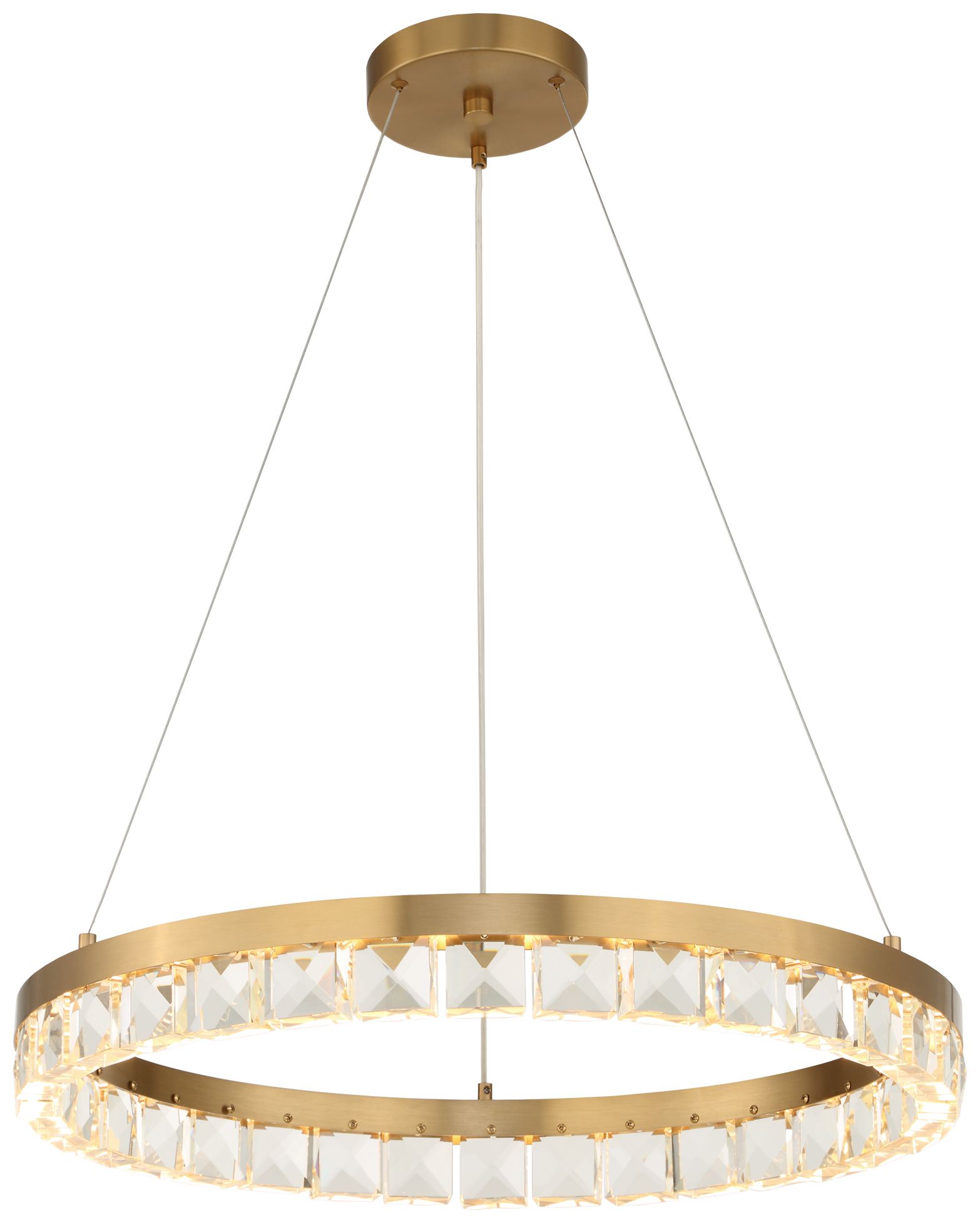Image 4 Uttermost Segovia 28" Wide Brass LED Chandelier more views
