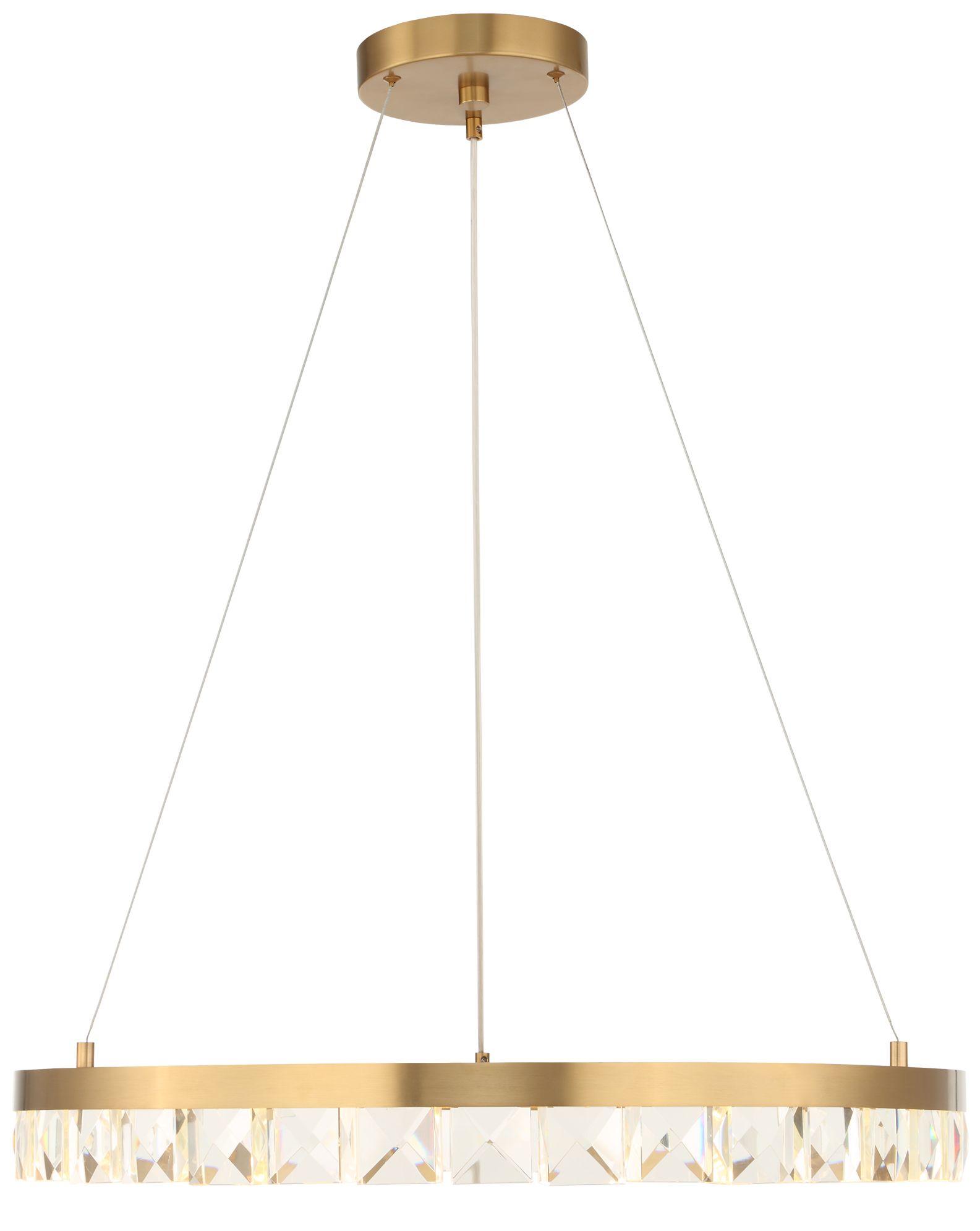 Image 5 Uttermost Segovia 28" Wide Brass LED Chandelier more views