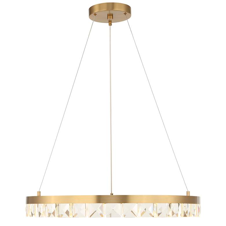Image 5 Uttermost Segovia 28" Wide Brass LED Chandelier more views