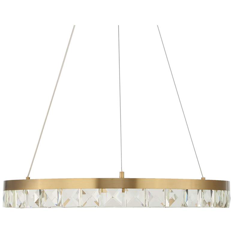Image 6 Uttermost Segovia 28" Wide Brass LED Chandelier more views