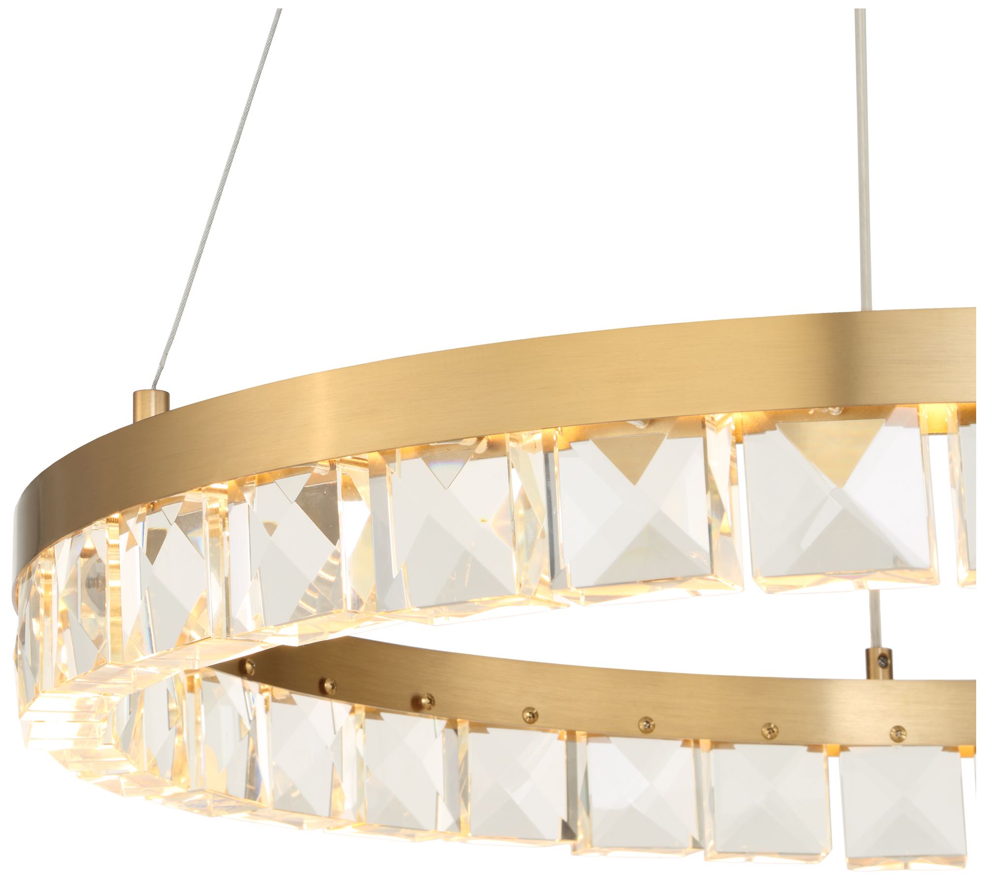 Image 7 Uttermost Segovia 28" Wide Brass LED Chandelier more views