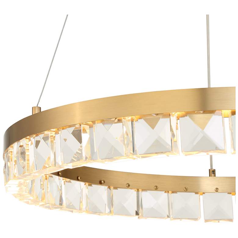 Image 7 Uttermost Segovia 28" Wide Brass LED Chandelier more views