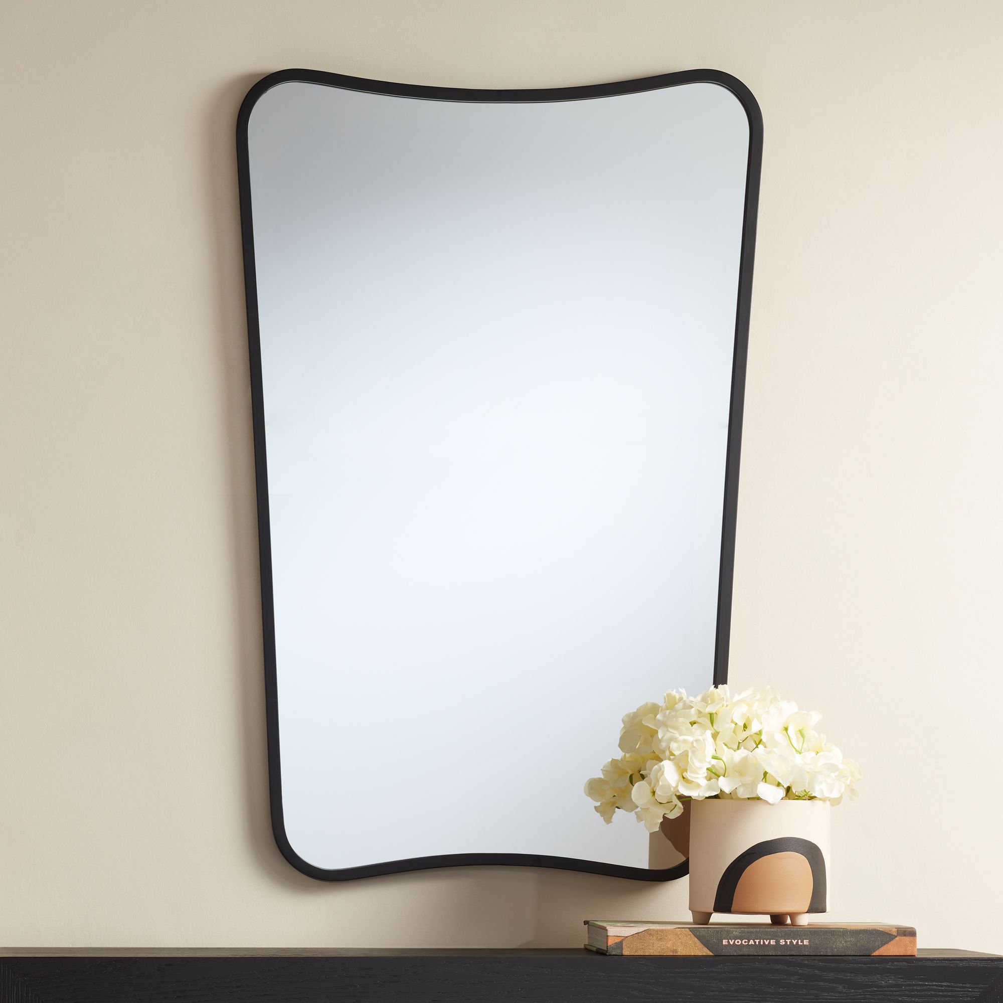 Image 6 Uttermost Segundo Black Metal 22" x 34" Wall Mirrors Set of 2 more views