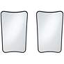 1_Uttermost Segundo Black Metal 22" x 34" Wall Mirrors Set of 2