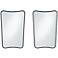 Uttermost Segundo Black Metal 22" x 34" Wall Mirrors Set of 2