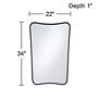 7_Uttermost Segundo Black Metal 22" x 34" Wall Mirrors Set of 2 more views