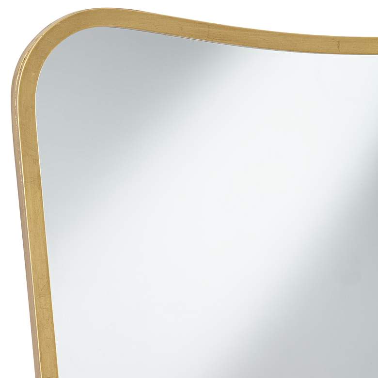 Image 4 Uttermost Segundo Brass Metal 22" x 34" Wall Mirror more views