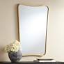 Uttermost Segundo Metal Brass 22" x 34" Wall Mirror in scene