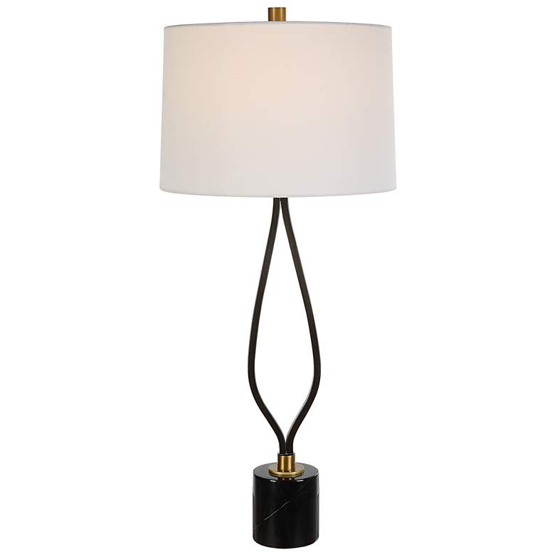 Image 1 Uttermost Separate Paths 36 inch Black Table Lamp