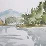 4_Uttermost Serene Lake 26" Wide 2-Piece Framed Wall Art Set more views