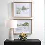 6_Uttermost Serene Lake 26" Wide 2-Piece Framed Wall Art Set more views