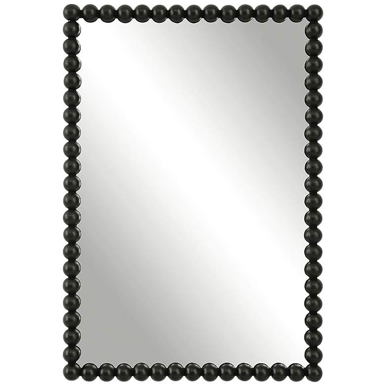 Image 3 Uttermost Serna 30 inch x 20.5 inch Black Metal Vanity Mirror