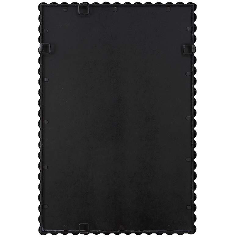 Image 7 Uttermost Serna 30" x 20.5" Black Metal Vanity Mirror more views