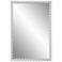Uttermost Serna 30 x 20.5 Rectangular White Finish Dot Wall Mirror