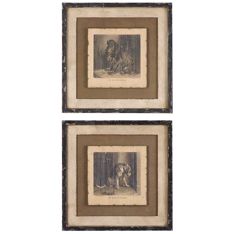 Image 1 Uttermost Set of 2 Loyal Companion 22 1/4 inch Wide Wall